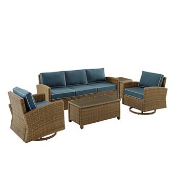 Crosley Bradenton Swivel Rocker & Sofa Set