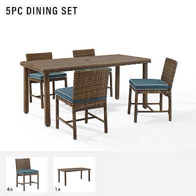 Crosley Bradenton Outdoor Wicker Dining 5-pc. Set
