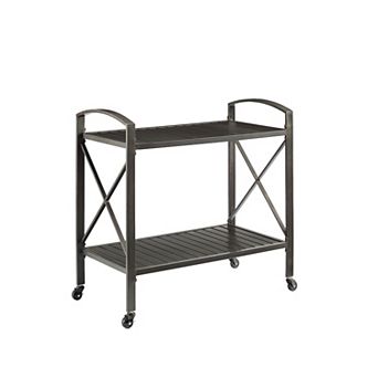 Crosley Kaplan Outdoor Metal Bar Cart