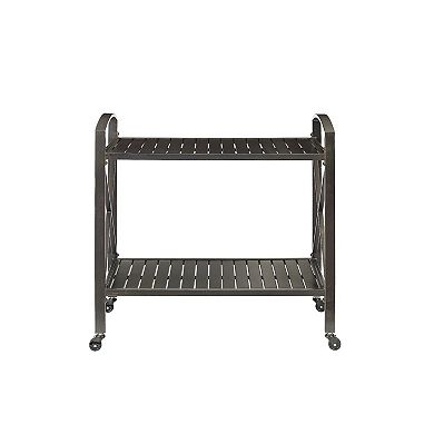 Crosley Kaplan Outdoor Metal Bar Cart