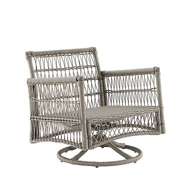 Crosley Thatcher Outdoor Wicker Swivel Rocker Chair