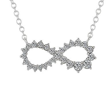 Brilliance Crystal Infinity Pendant Necklace