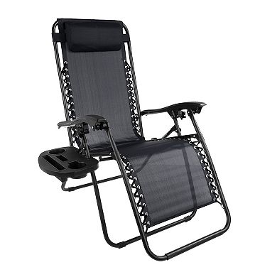 Lavish Home Zero-Gravity Patio Chair 2-piece Set