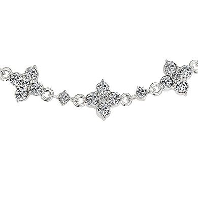 Brilliance Multi Crystal Flower Adjustable Bracelet