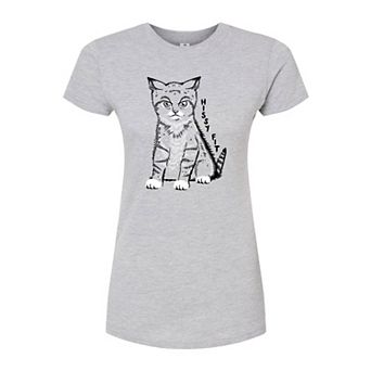 Juniors' Hissy Fit Fitted Graphic Tee