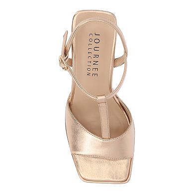 Journee Parson Women's Block Heel Sandals