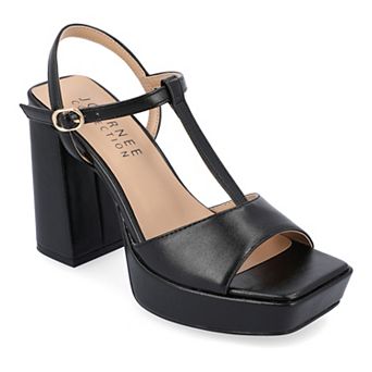 Journee Parson Women's Block Heel Sandals