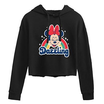 Disney's Minnie Mouse Juniors' Dazzling Cropped Hoodie