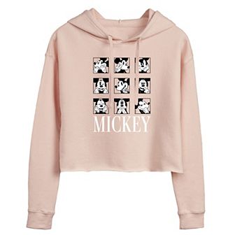 Disney's Mickey Mouse Juniors' Faces Cropped Hoodie