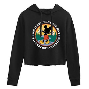 Disney's Mickey Mouse Juniors' Perfect Day Cropped Hoodie