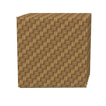 Napkin Set, 100% Polyester, Set of 4, 18x18", Step by Step Wicker Weave