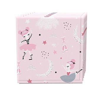 Napkin Set, 100% Polyester, Set of 4, 18x18", Pink Ballerina