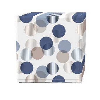Napkin Set, 100% Polyester, Set of 4, 18x18", Abstract Monotone Dots