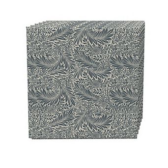 Napkin Set of 4, 100% Cotton, 20x20", Floral 82