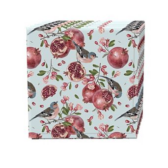 Napkin Set, 100% Polyester, Set of 4, 18x18", Pomegranate Trees & Birds