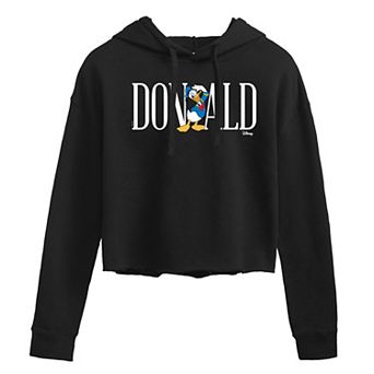 Disney's Donald Duck Juniors' Cropped Hoodie