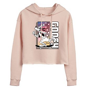 Disney's Goofy Juniors' Cropped Graphic Hoodie