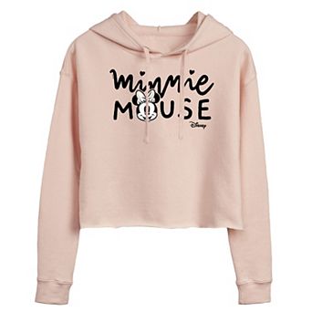 Disney's Minnie Mouse Juniors' Cropped Graphic Hoodie