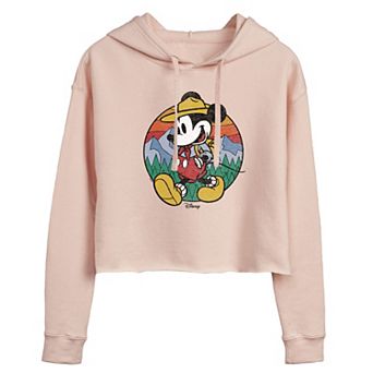 Disney's Mickey Mouse Hiking Juniors' Cropped Hoodie