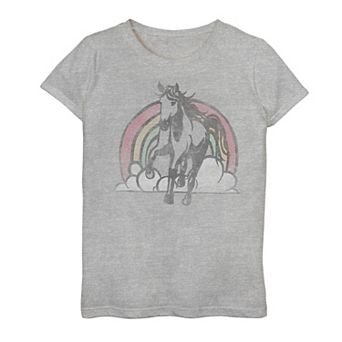 Girls 7-16 Rainbow Horse Graphic Tee