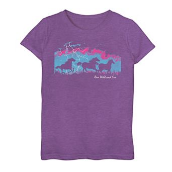 Girls 7-16 Horses Thunder Graphic Tee