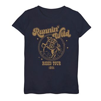 Girls 7-16 Rodeo Tour Runnin Wild C1 Graphic Tee