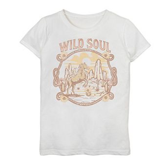 Girls 7-16 Wild Soul Galloping Graphic Tee