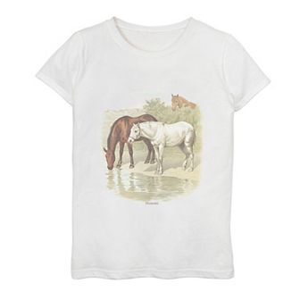 Girls 7-16 Vintage Horses Graphic Tee