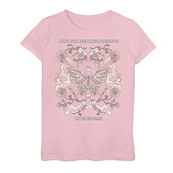 Girls 7-16 Find Something Positive In Each Day Graphic Tee