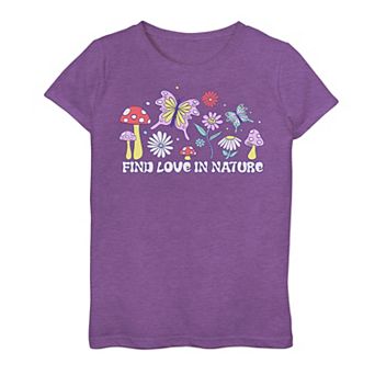 Girls 7-16 Find Love In Nature Graphic Tee