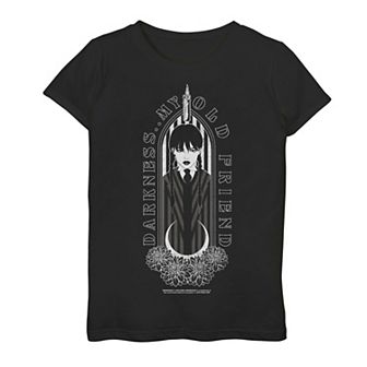 Girls 7-16 Wednesday Adams Darkness My Old Friend Graphic Tee
