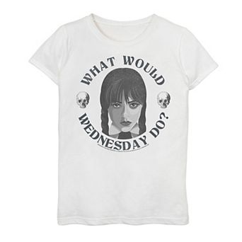Girls 7-16 Wednesday Adams What Would Wednesday Adams Do Graphic Tee