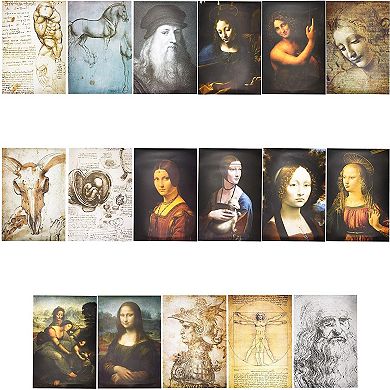 Leonardo da Vinci Posters for Decorations (13 x 19 in, 20 Pack)