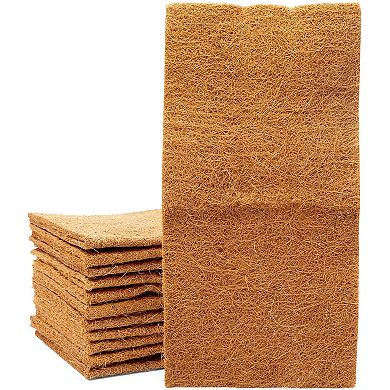 Farmlyn Creek Coco Fiber Substrate Mats for Small Pets, Natural Coir (10 x 20 in, 12 Pack)