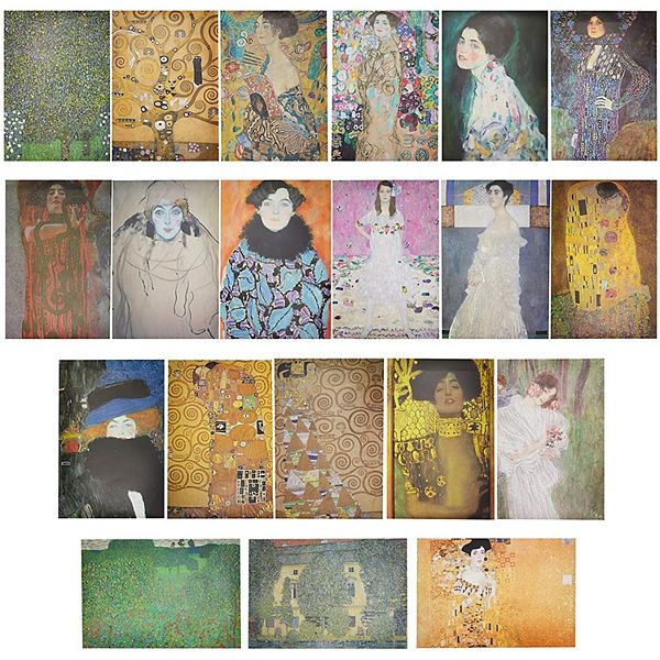 Gustav Klimt Posters (13 x 19 In, 20 Pack)