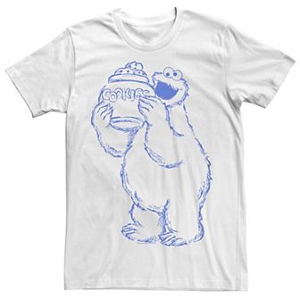 Big & Tall Sesame Street Cookie Monster Jar Tee