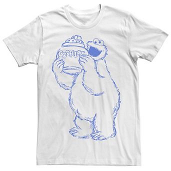 Big & Tall Sesame Street Cookie Monster Jar Tee