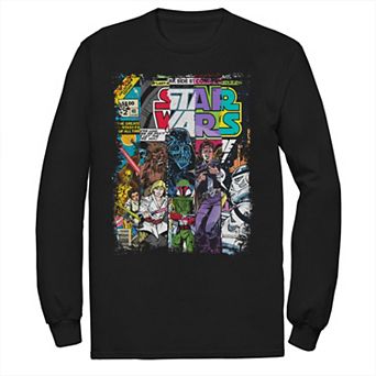 Big & Tall Star Wars Characters Comic Book Covers Tee