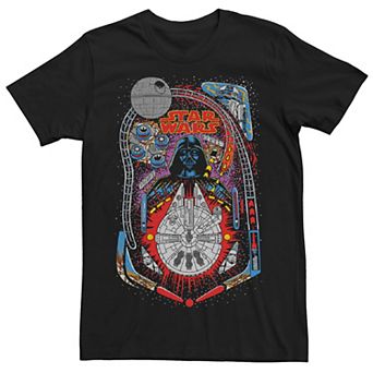 Big & Tall Star Wars Darth Vader Death Star Pinball Tee