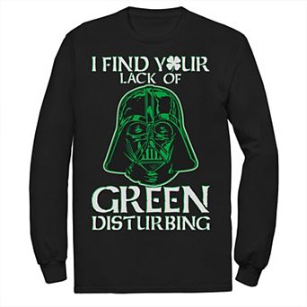 Big & Tall Star Wars Vader Lack Of Green St. Patrick Tee