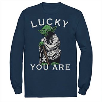 Big & Tall Star Wars Yoda Lucky You Are Saint Patrick's Tee