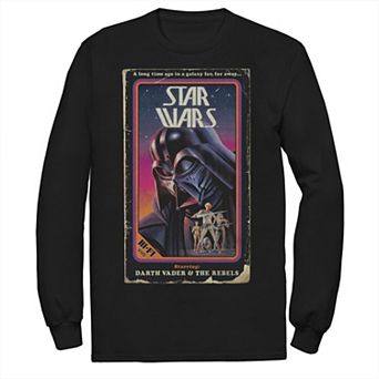 Big & Tall Star Wars Darth Vader Vintage Video Cover Z1 Tee