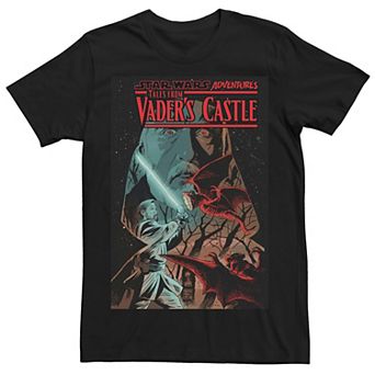 Big & Tall Star Wars Vaders Saber Castle Comic Cover Tee