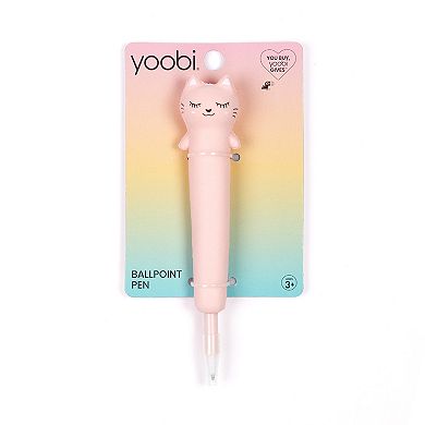 Yoobi Squishy Pink Cat Pen