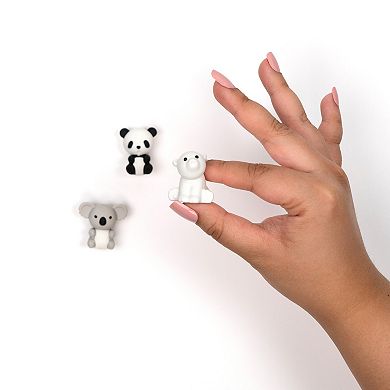 Yoobi Eraser 3-Piece 3D Zoo