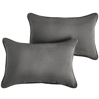 Sorra Home Indoor Outdoor 20 in x 13 in Corded Pillows 2 pc Set