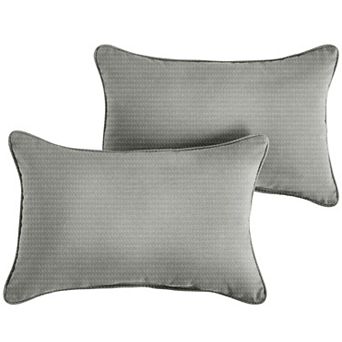 Sorra Home Indoor Outdoor 24 in x 12 in Corded Pillows 2 pc Set