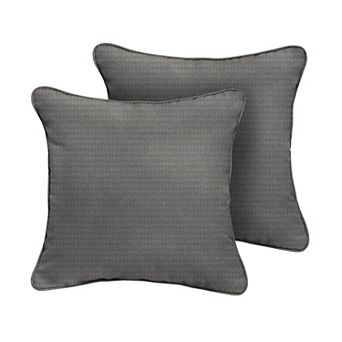 Sorra Home Indoor Outdoor 20 in x 20 in Corded Pillows 2 pc Set