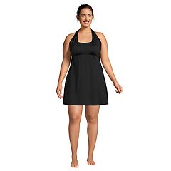 Plus Size Lands' End Chlorine Resistant Tugless Sporty One-Piece Swimsuit