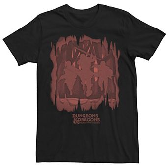 Men's Dungeons & Dragons Paper Cut Heroes Poster Tee
